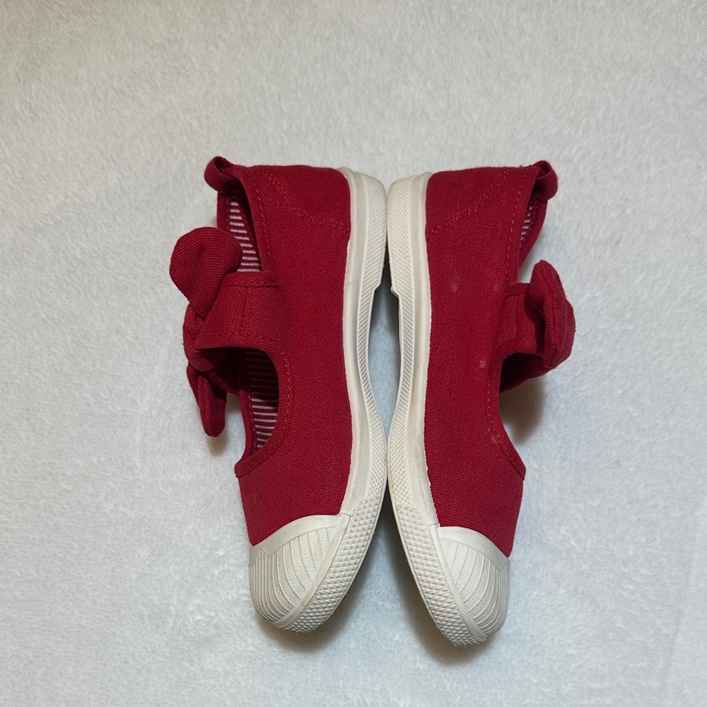 EUC Chus Red Canvas Mary Jane Shoes size 32 13.5 - Picture 2 of 5